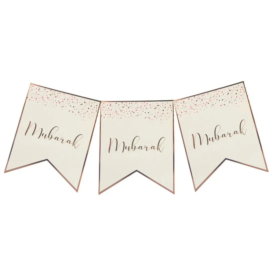 Mubarak Confetti Party Bunting