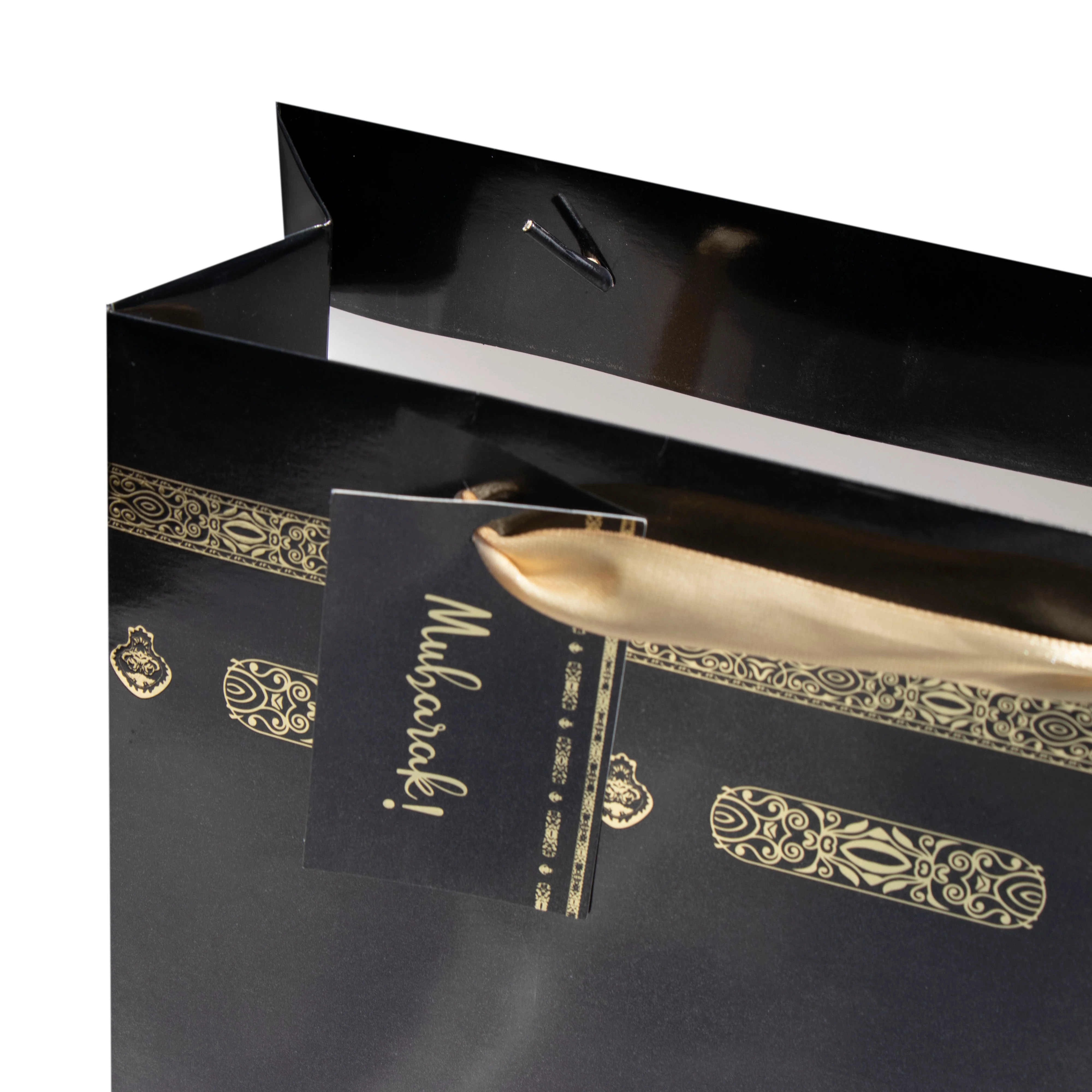 Mubarak Gift Bag - Black & Gold - Image 5