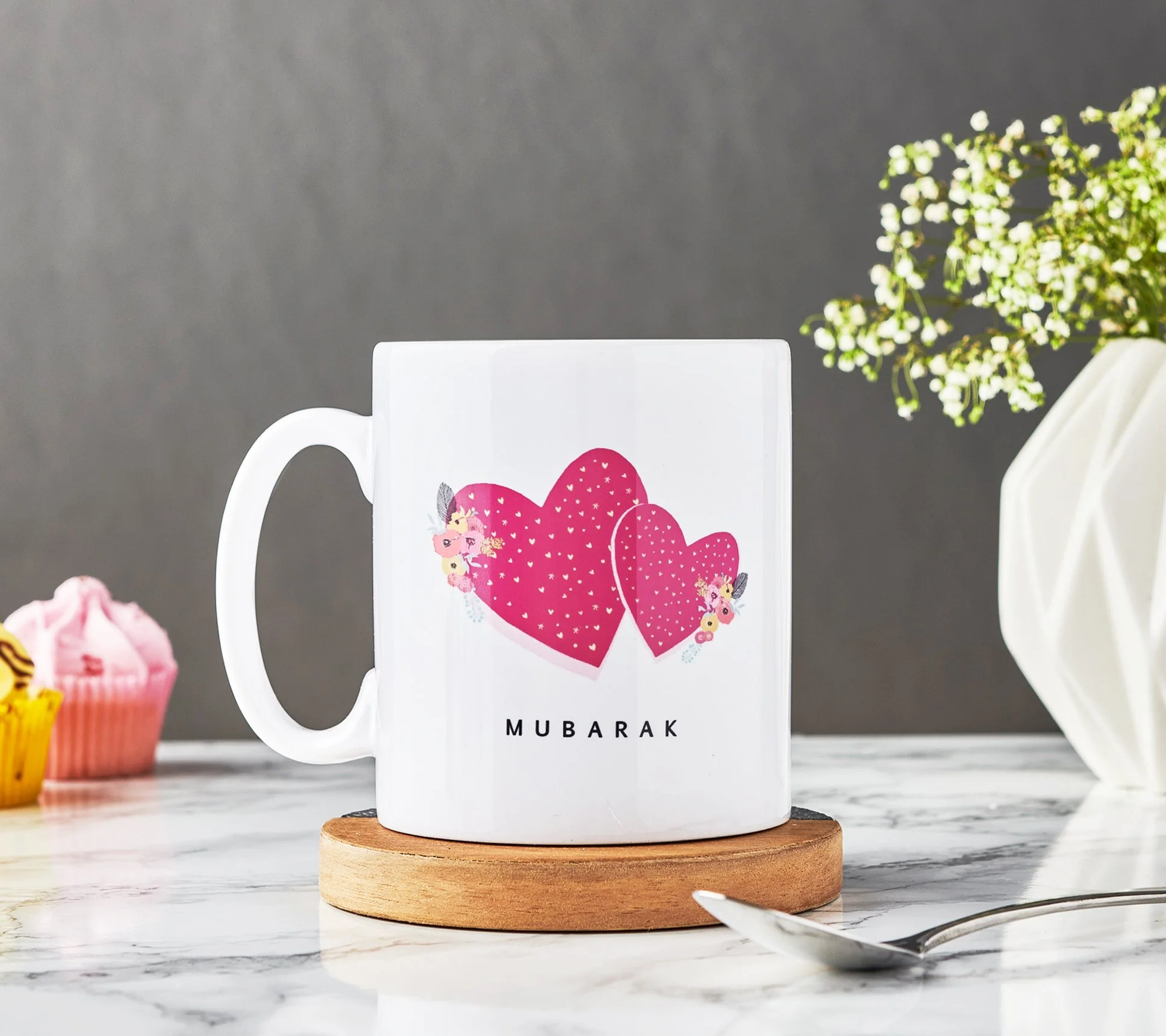 Mubarak Hearts - Mug