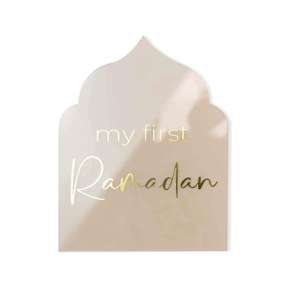 My First Ramadan Ornament Acrylic with Gold Foil