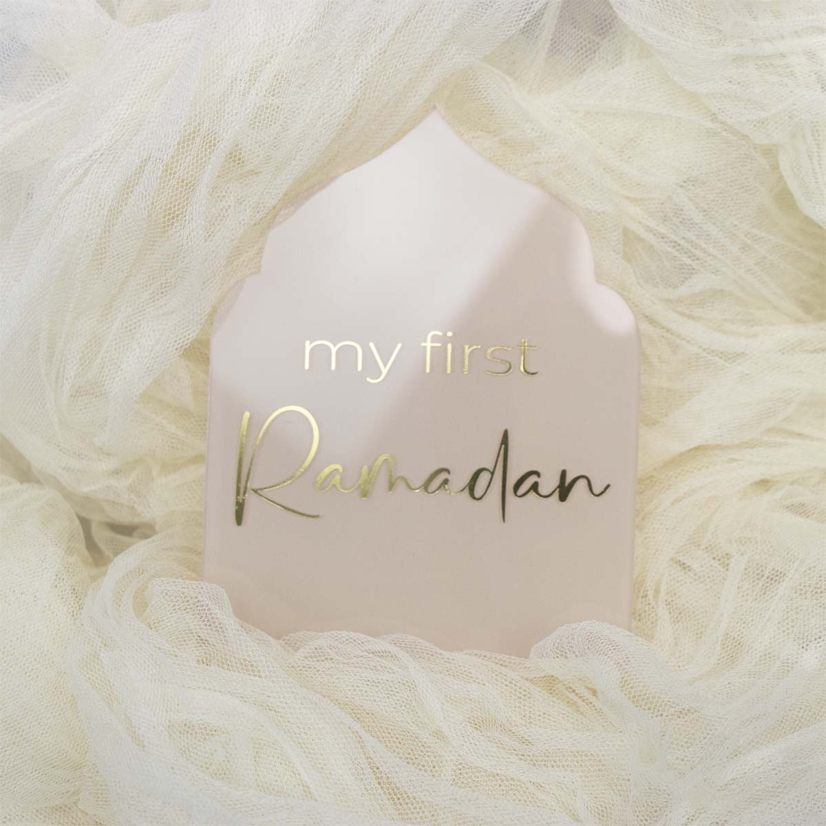 My First Ramadan Ornament Acrylic with Gold Foil - Image 2