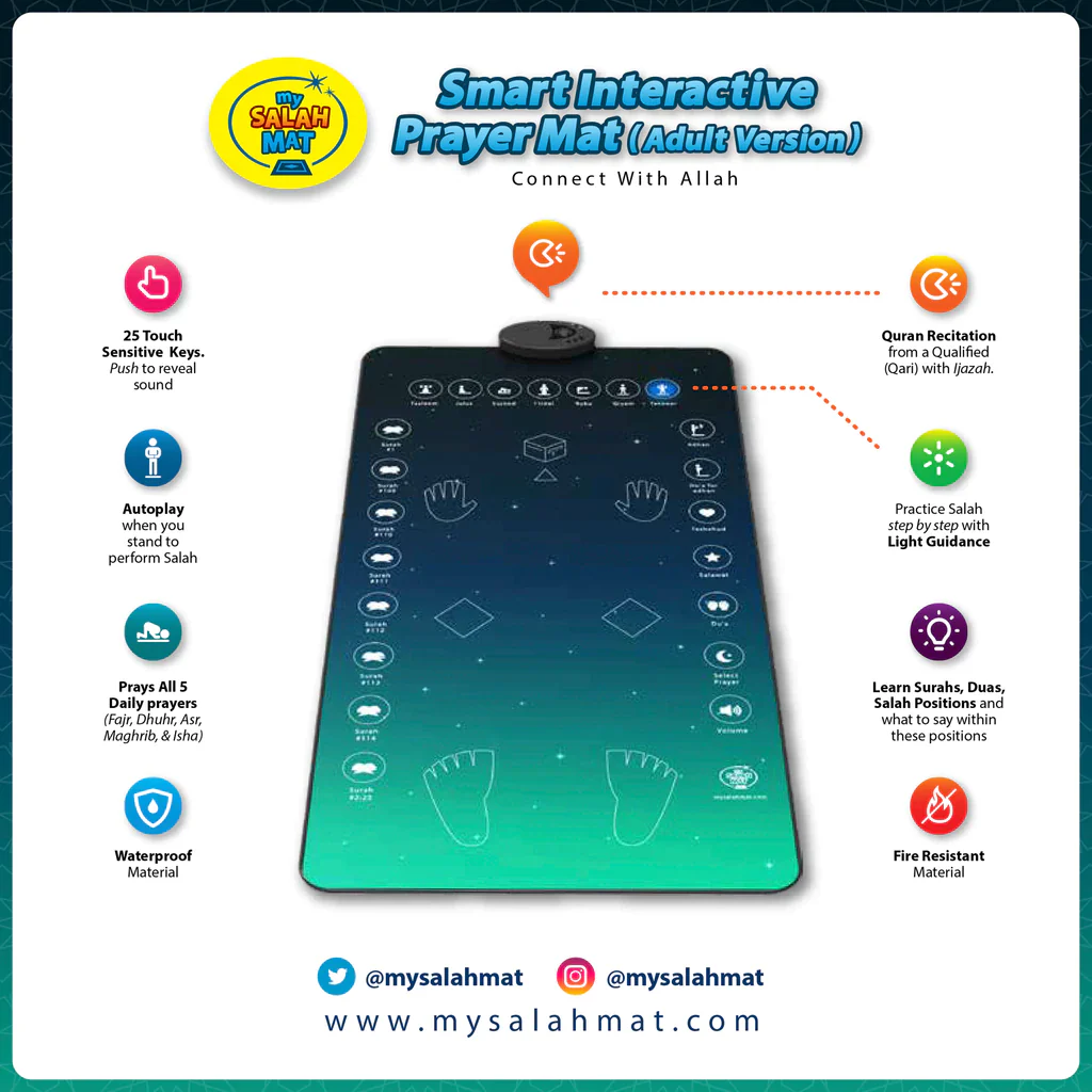 My Salah Mat - Interactive Prayer Mat (Adult Version) - Image 3