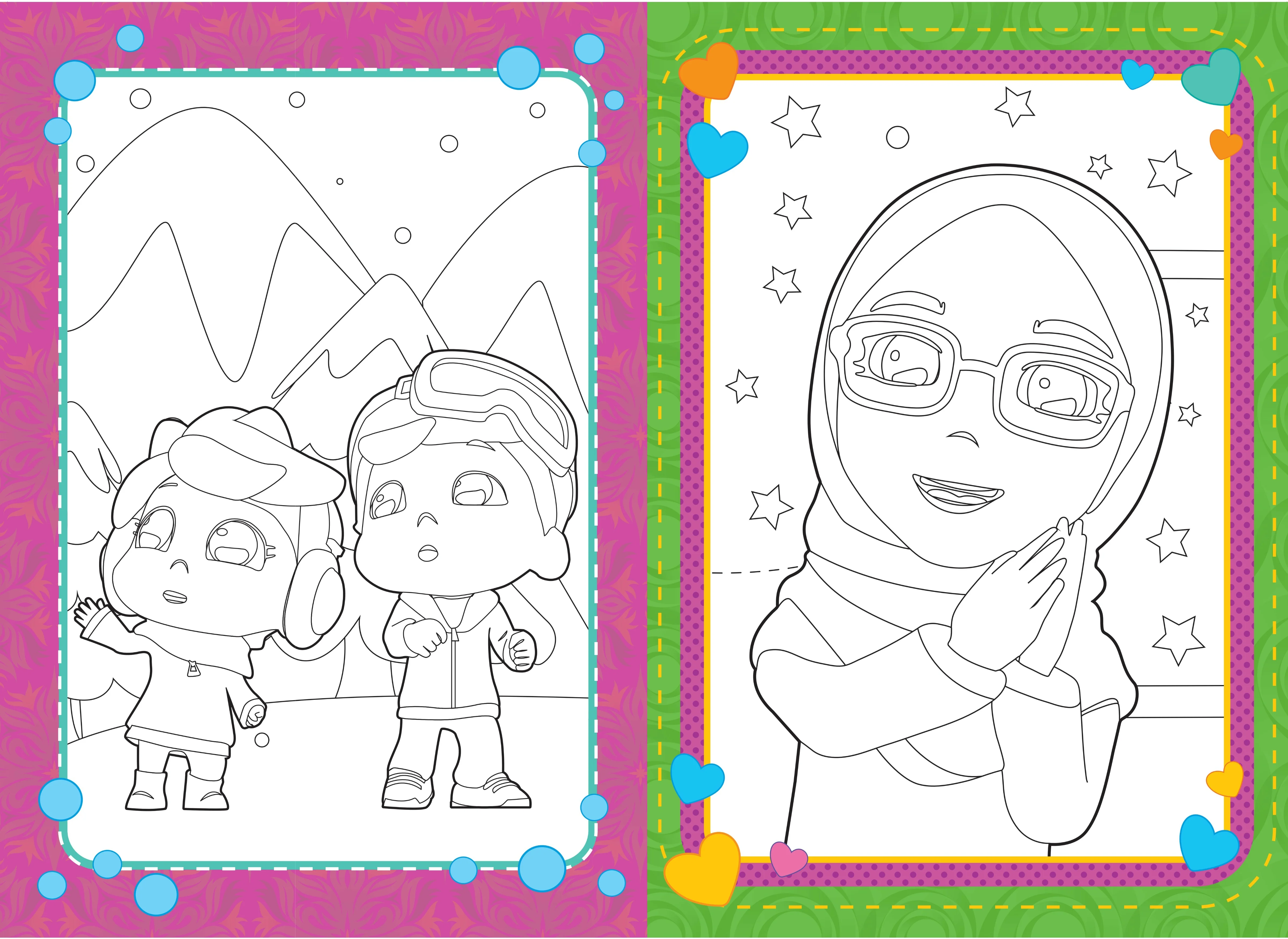 Omar & Hana The Ultimate Colouring Book - Image 2