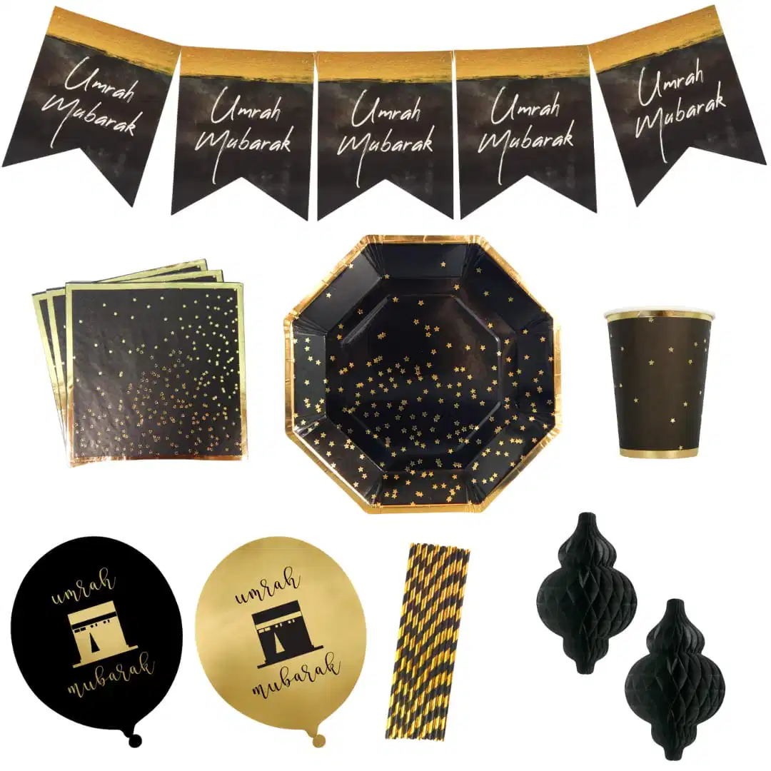 Party In A Box – Umrah – Black & Gold