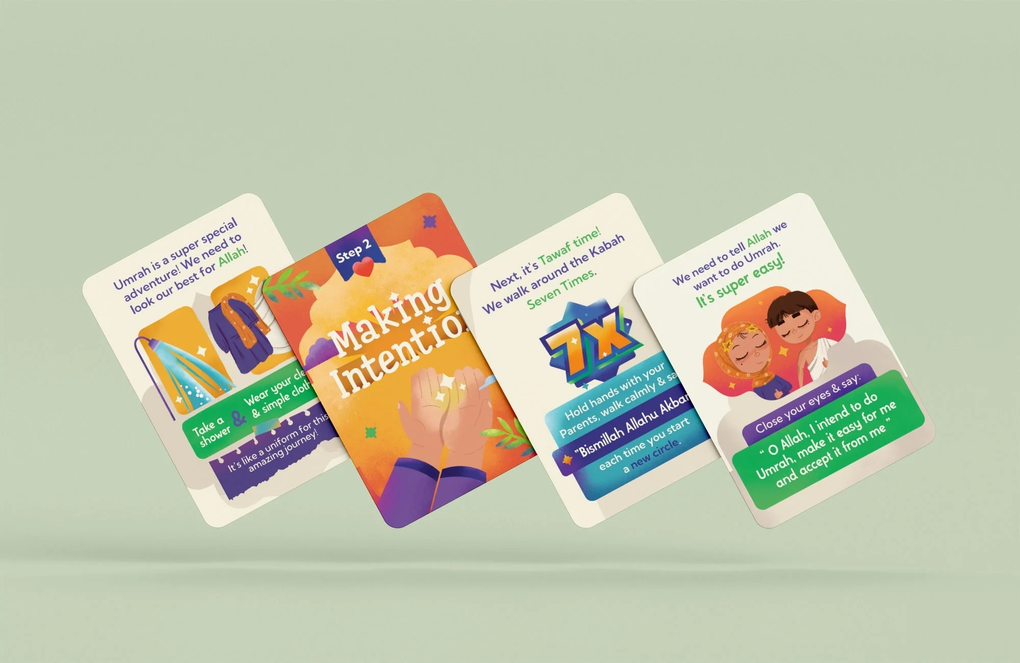 Pilgrim Pals Childrens Umrah Flash Cards - by Little Pilgrims - Image 6