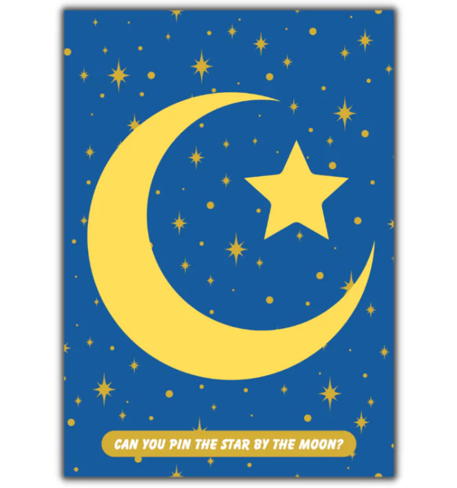 Pin The Star By The Moon – Party Game Pack