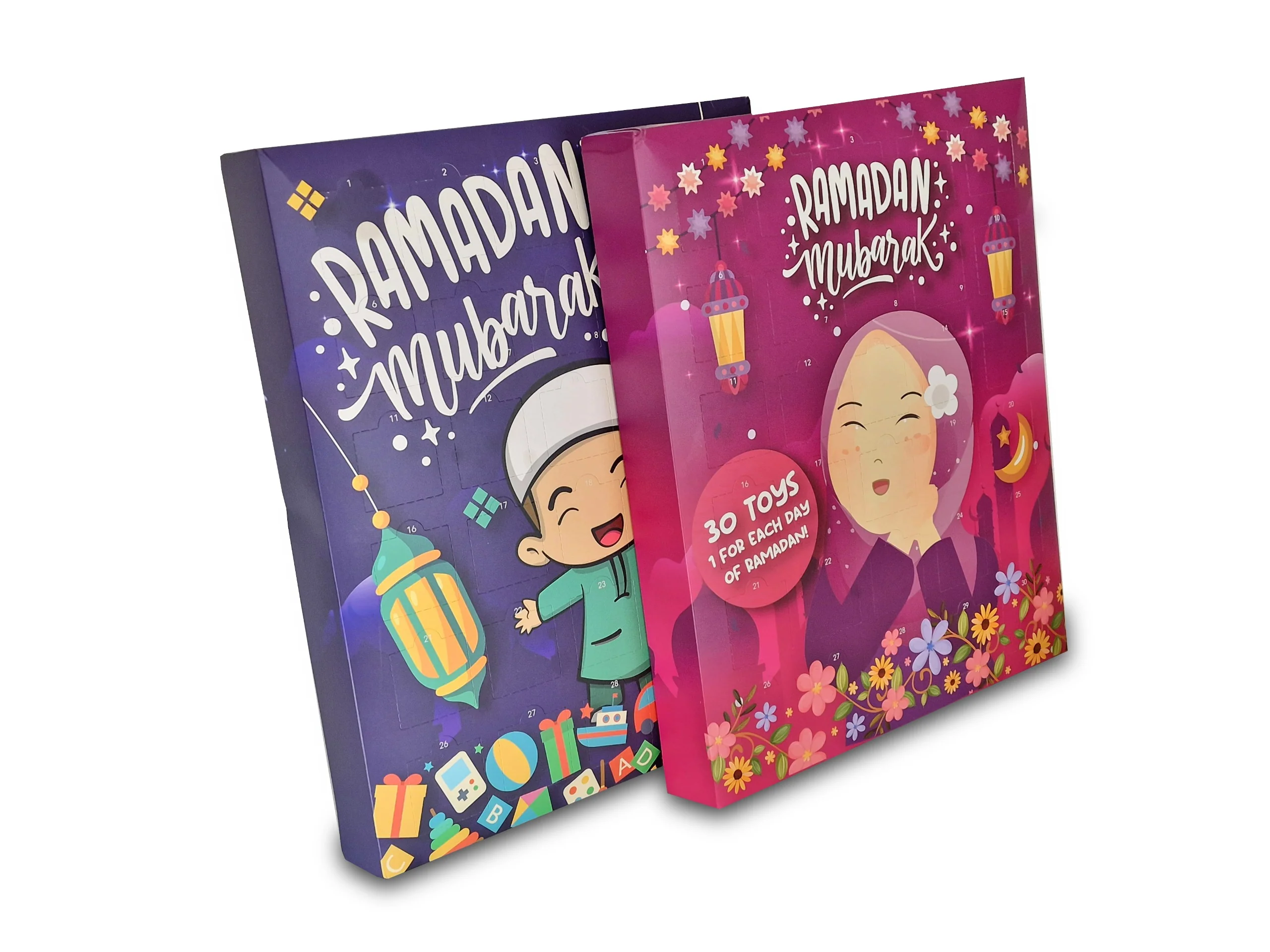 Ramadan Countdown Fidget Toy Calendar - Blue - Mini Muslim Club - Image 3