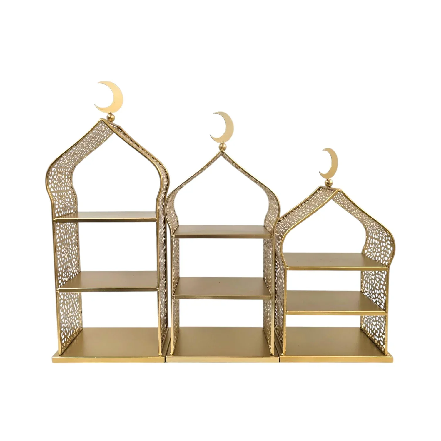 Ramadan / Eid Moon Masjid Dome Tiered Food Cake Stand – Islamic Iftar & Eid Display (Medium 45cm) - Image 2