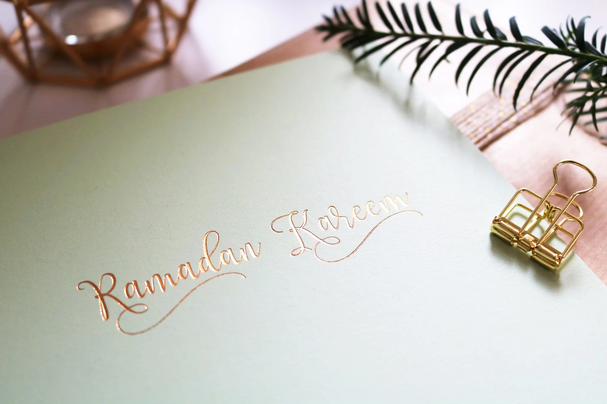 Ramadan Kareem Card - Gold Foiled - Image 2