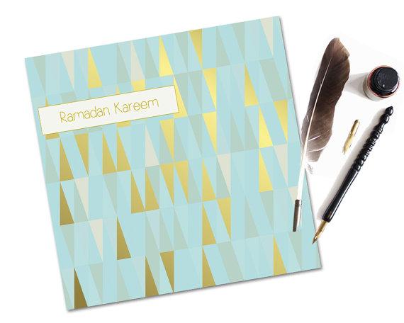 Ramadan Kareem Card - Powder Blue - Image 2