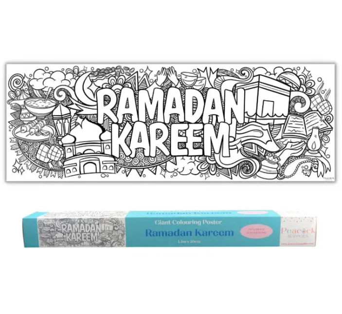Ramadan Kareem Giant Colouring Poster Banner – 1.4m