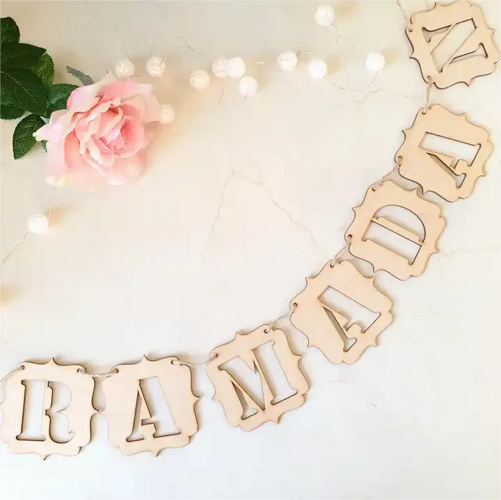 Ramadan Bunting - Wooden