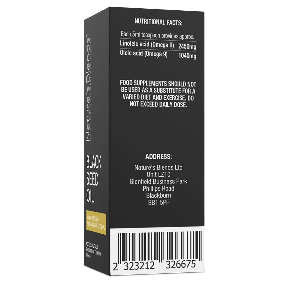 Raw Virgin Ethiopian Black Seed Oil (100ml) - Nature's Blends - Image 4