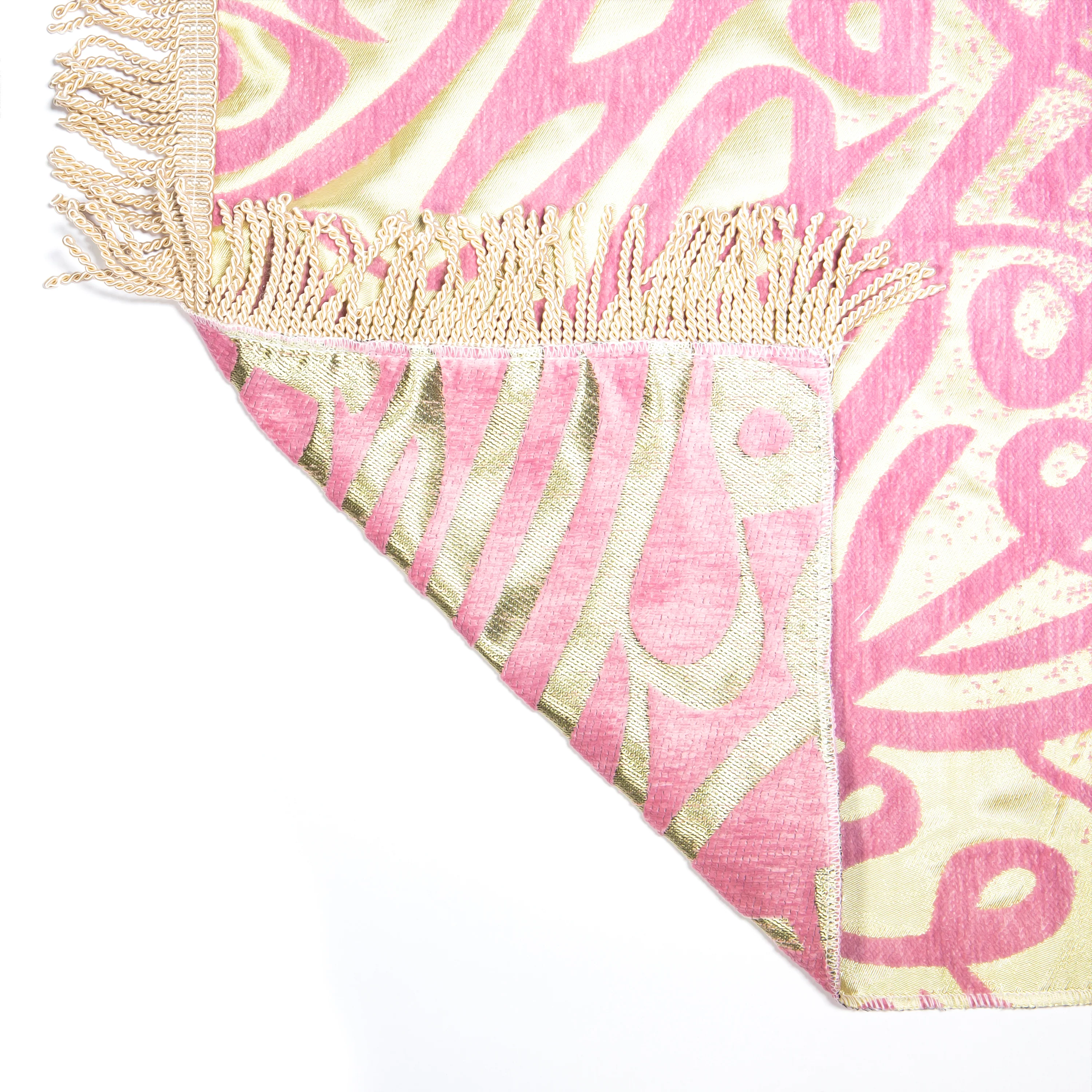 Salah Prayer Mat - Calligraphy - Pink - Image 4