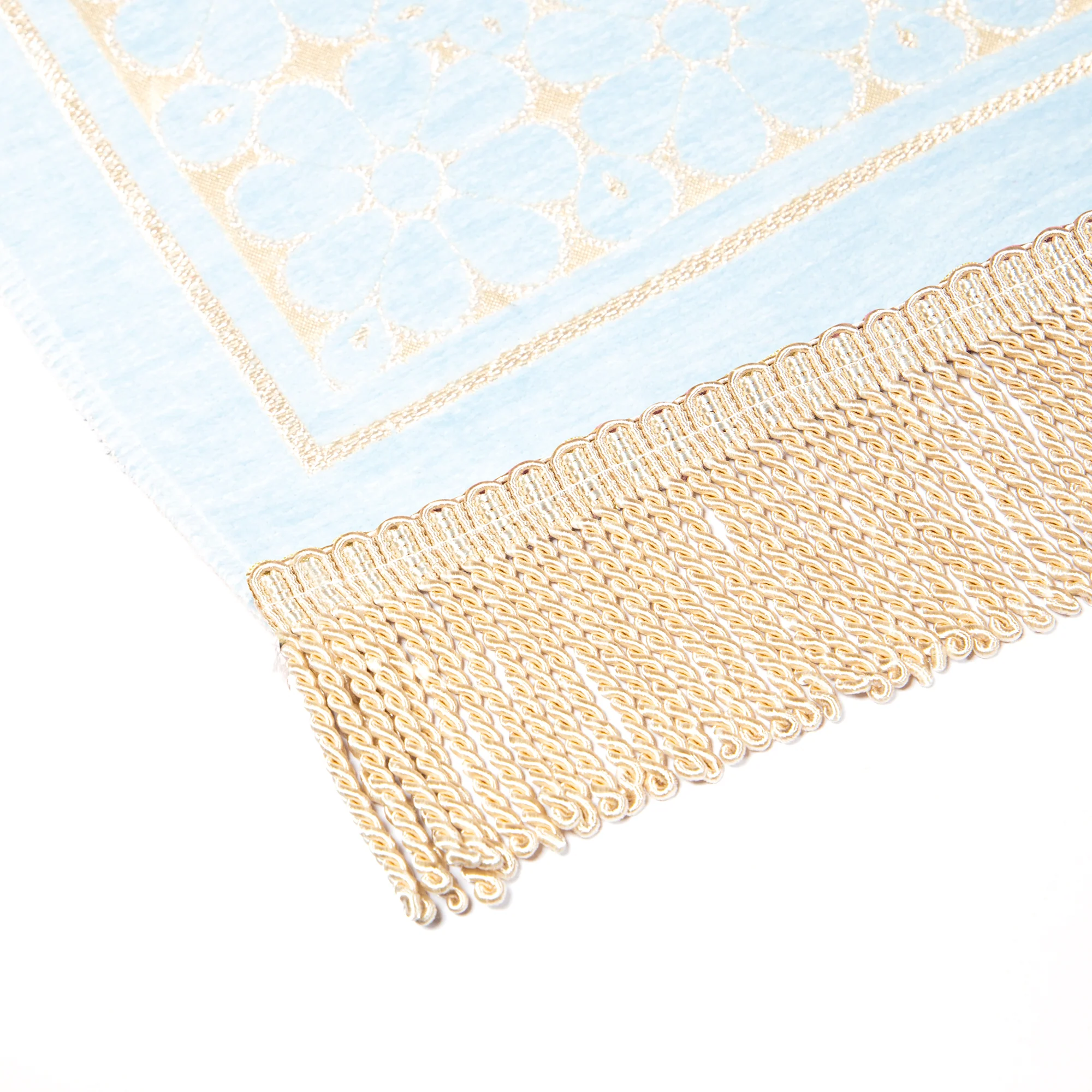 Salah Prayer Mat - Geometric Mosaic - Baby Blue - Image 4