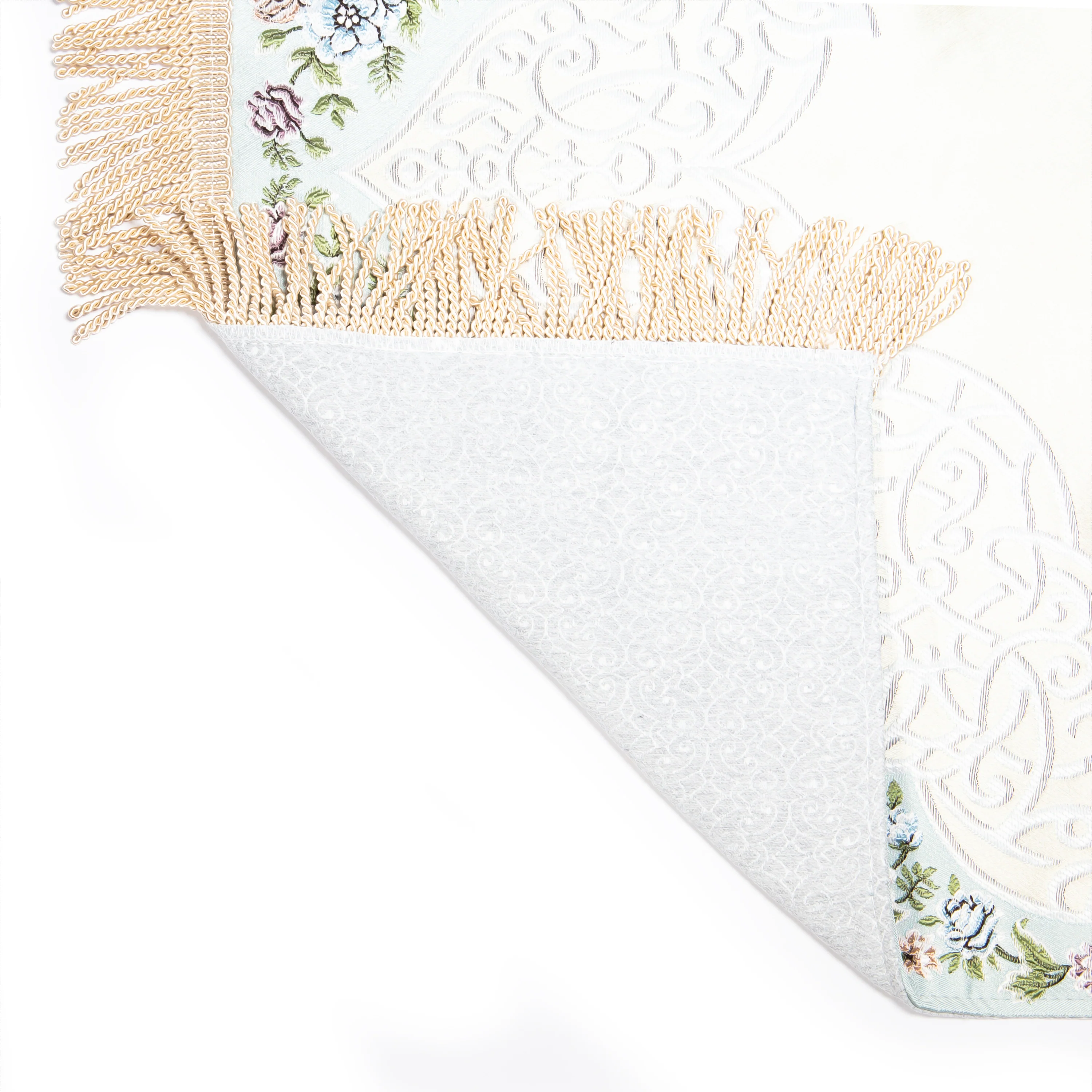 Salah Prayer Mat - Majestic Floral - Baby Blue - Image 2