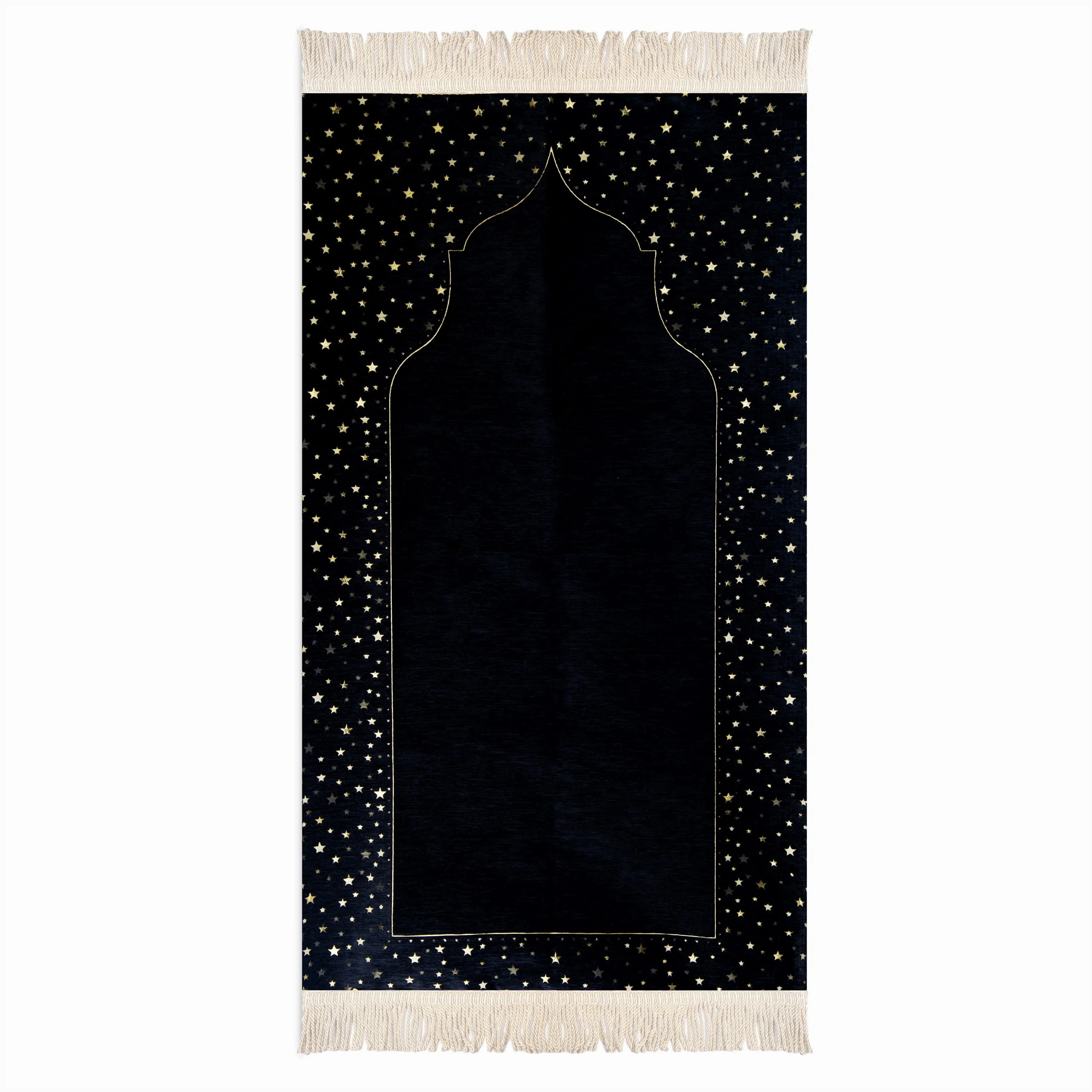Salah Prayer Mat - Stars - Black