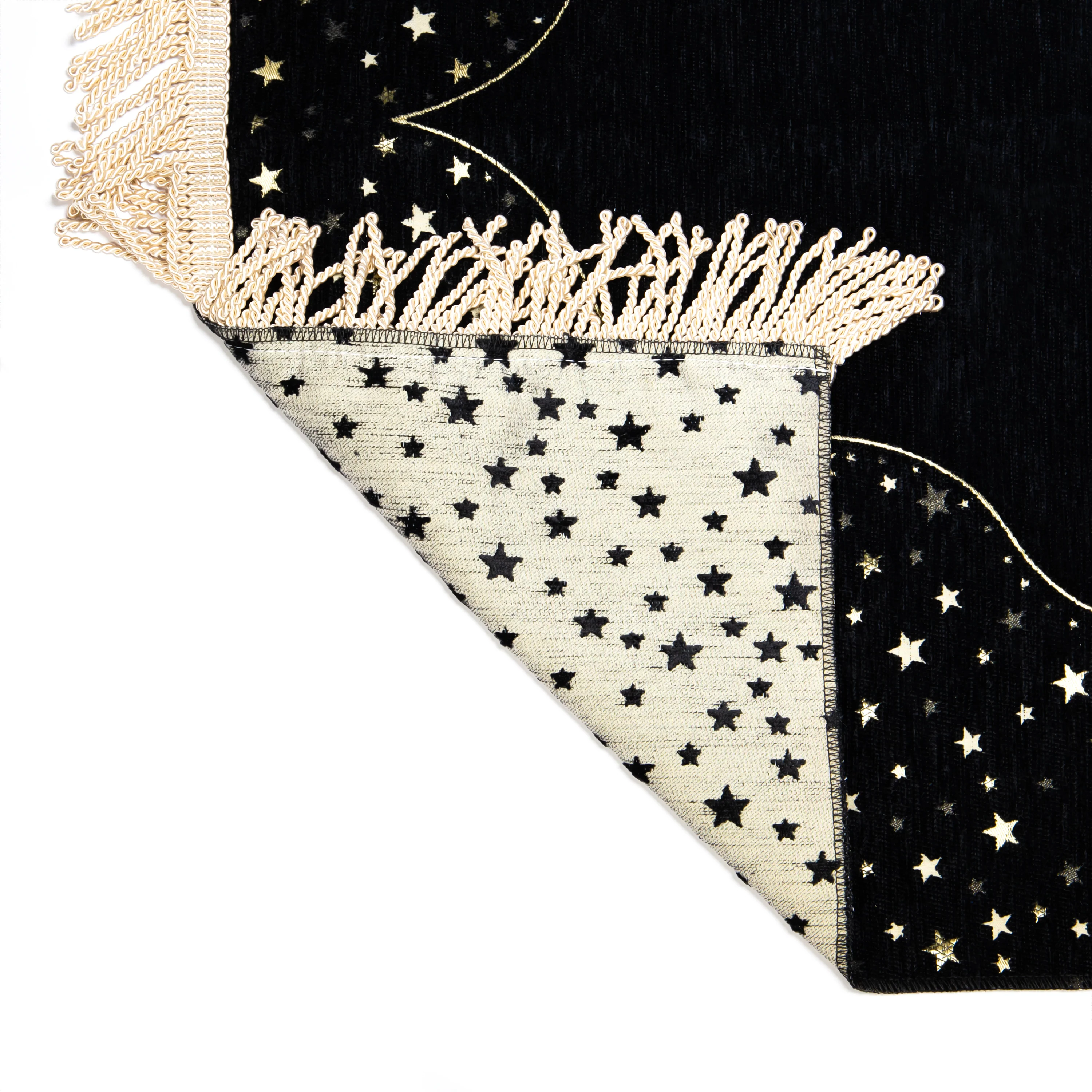Salah Prayer Mat - Stars - Black - Image 2
