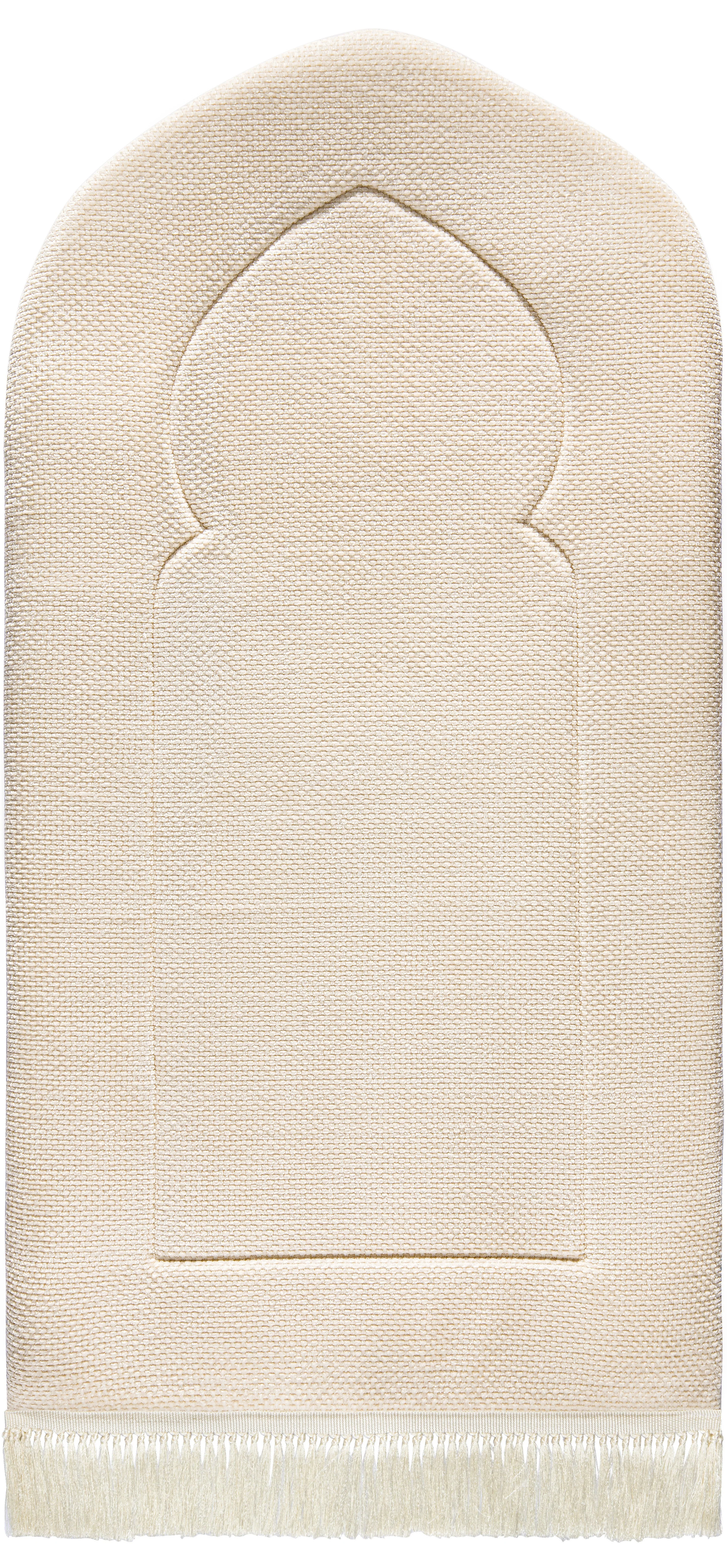 Sand Arched Plain Premium Padded Prayer Mat - Urban Rugs®