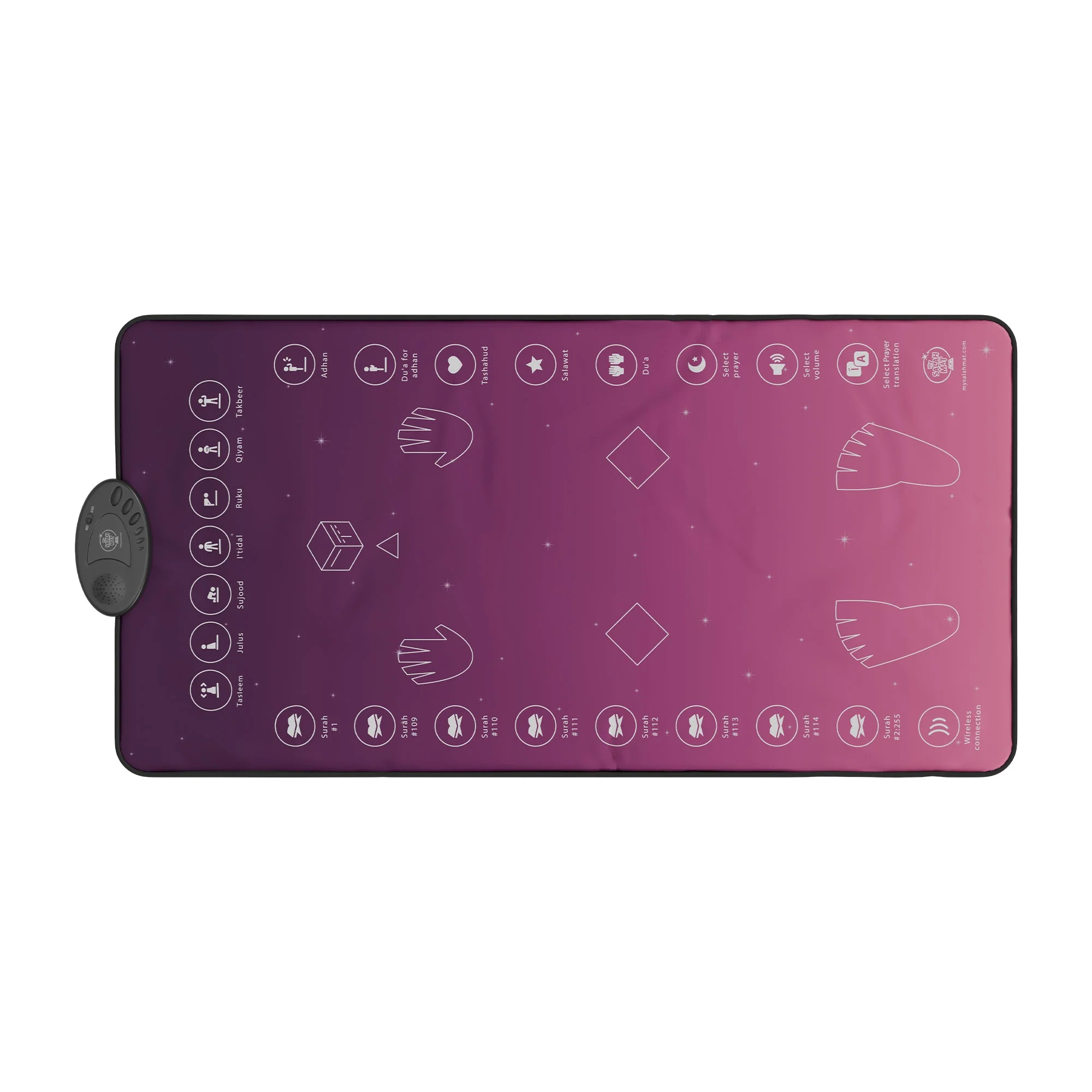 My Salah Mat - Smart Interactive Prayer Mat - (Adult Version) Pink - Image 5