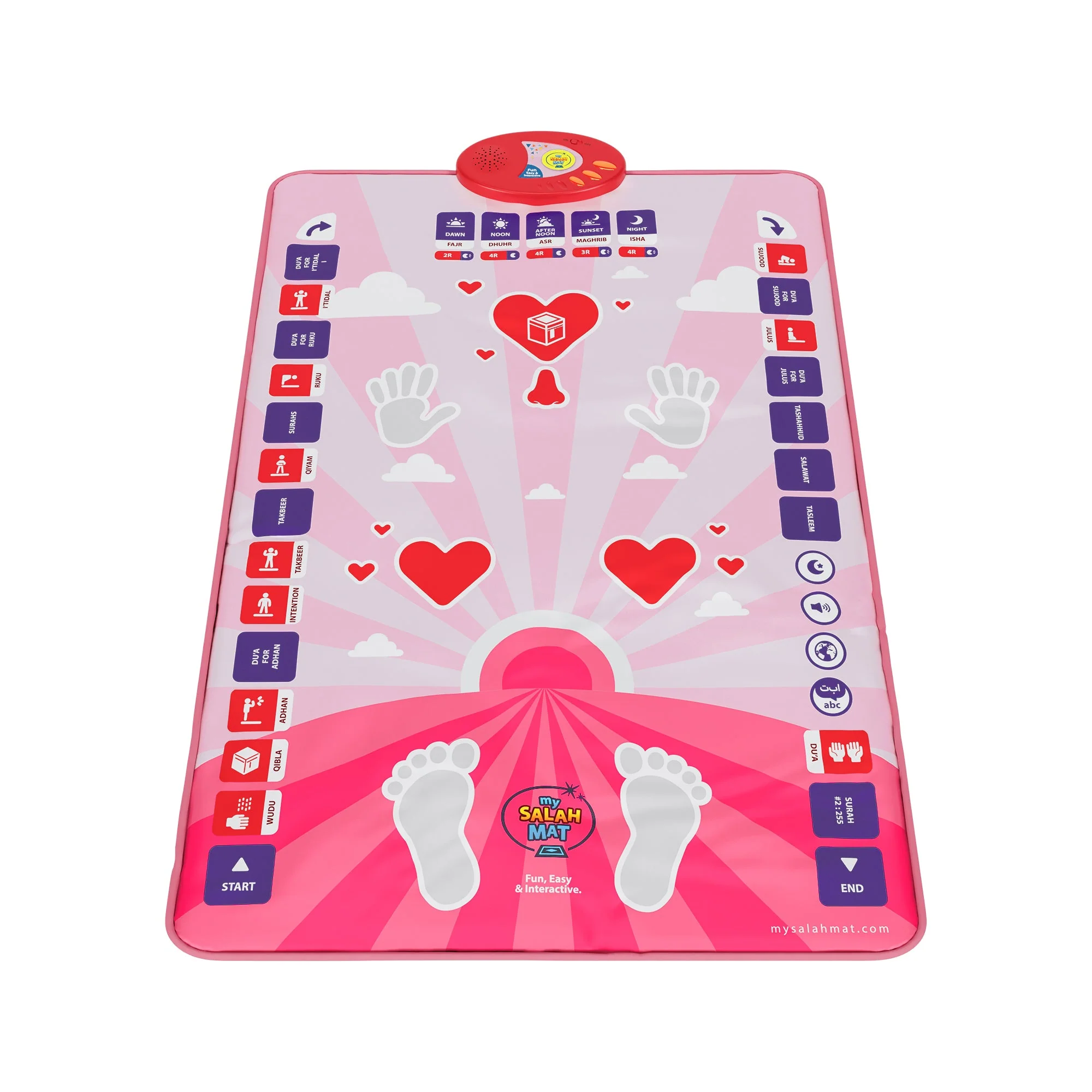My Salah Mat - Smart Interactive Kids Prayer Mat - Pink - Image 6