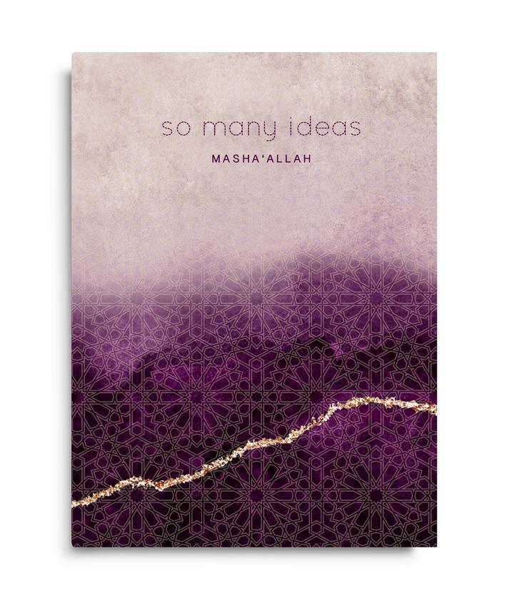 So Many Ideas Mashallah - Perfect Bound Notebook