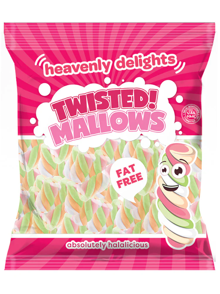 Twisted Mallows Marshmallow - Heavenly Delights - 140g Bag
