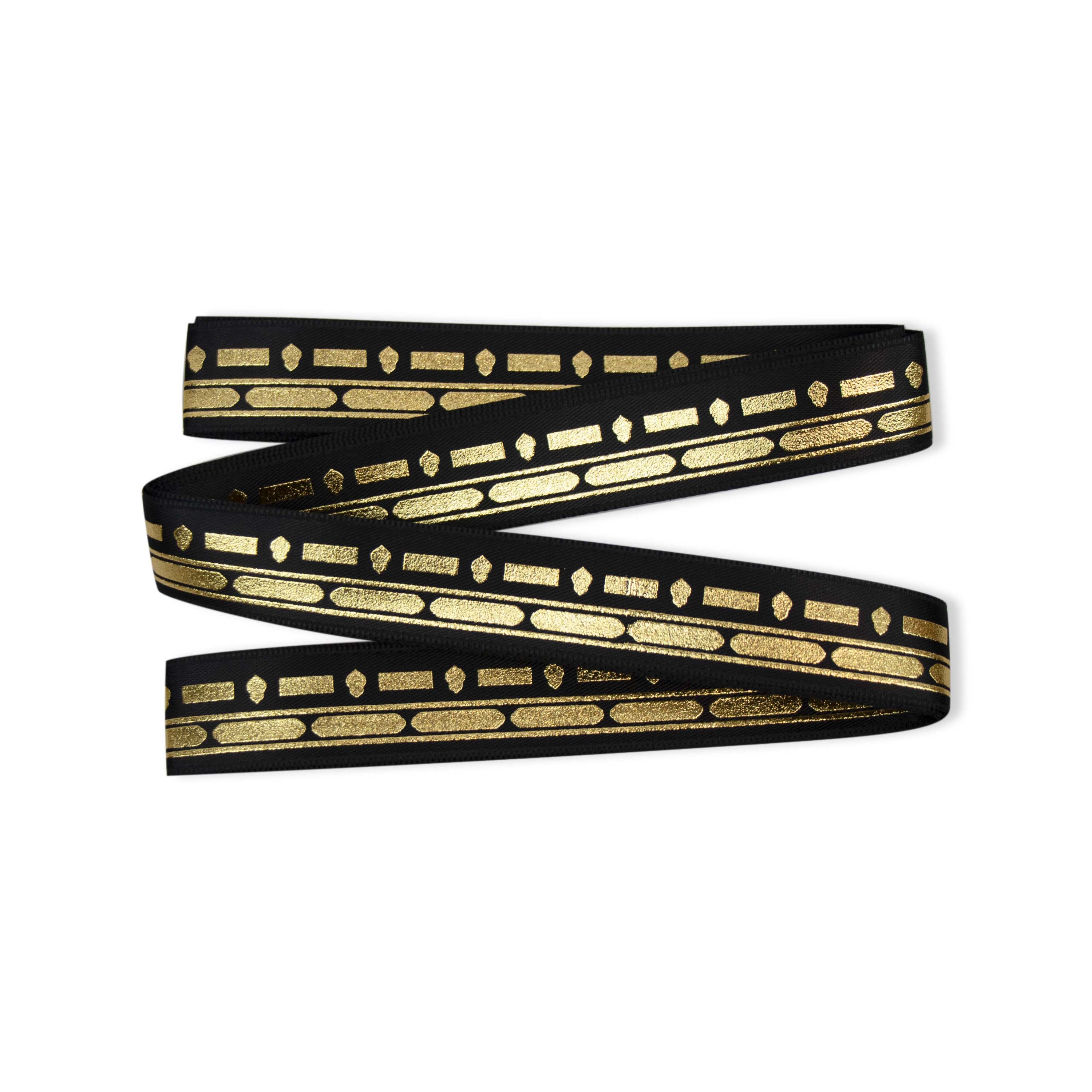 Umrah Kaaba Theme Gold Foil Satin Gift Ribbon - Image 2