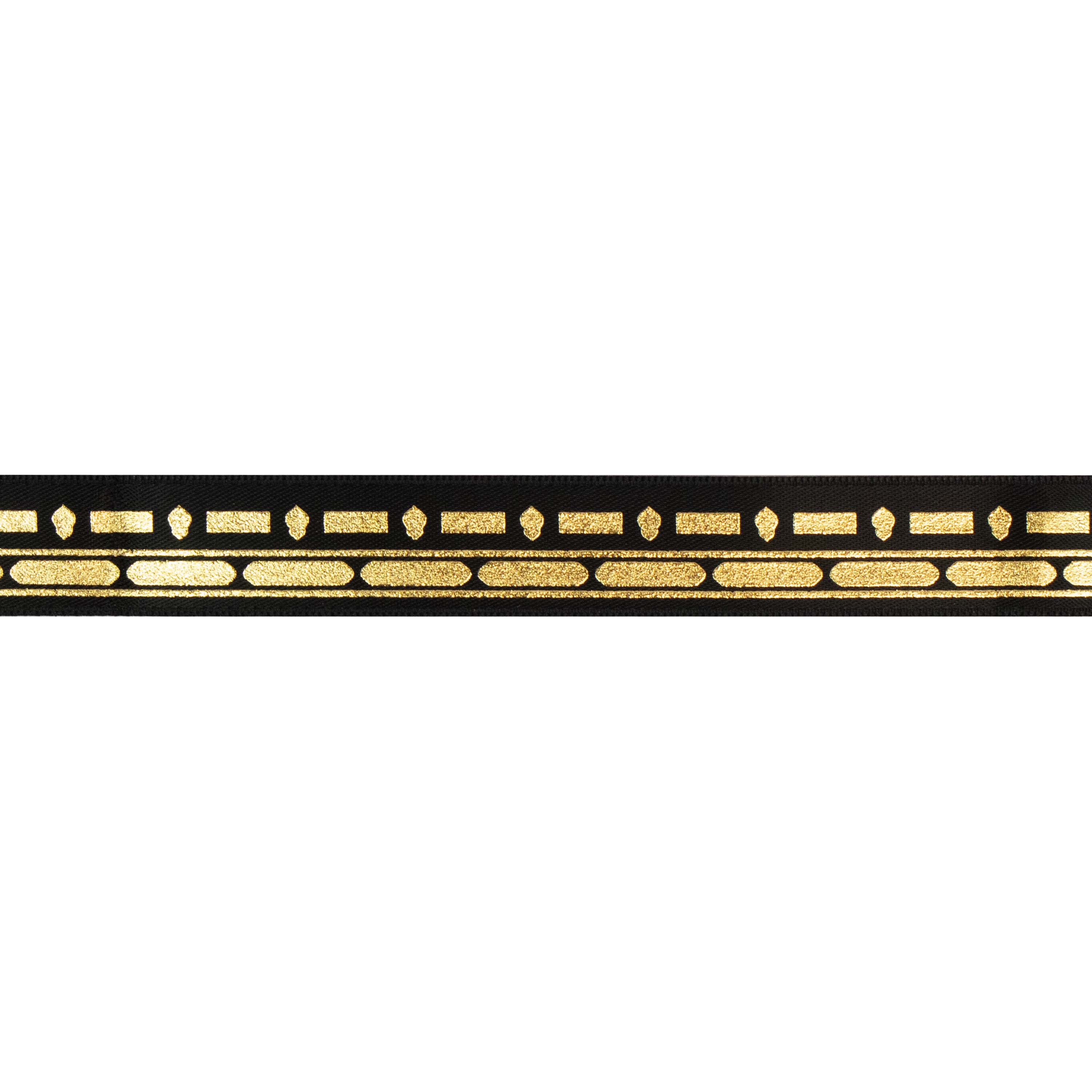 Umrah Kaaba Theme Gold Foil Satin Gift Ribbon - Image 3